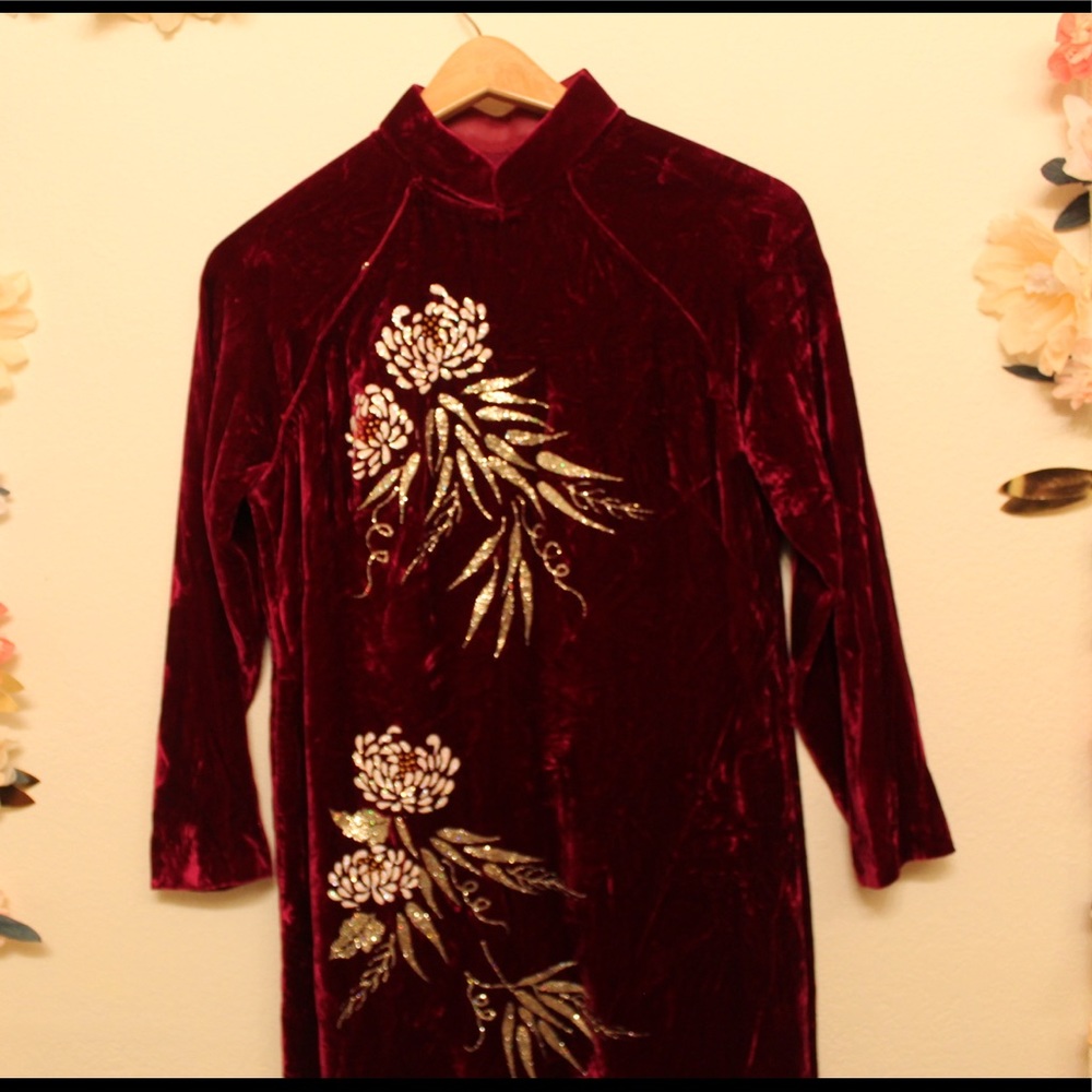 Vintage Women’s Small, Long, Red Dress